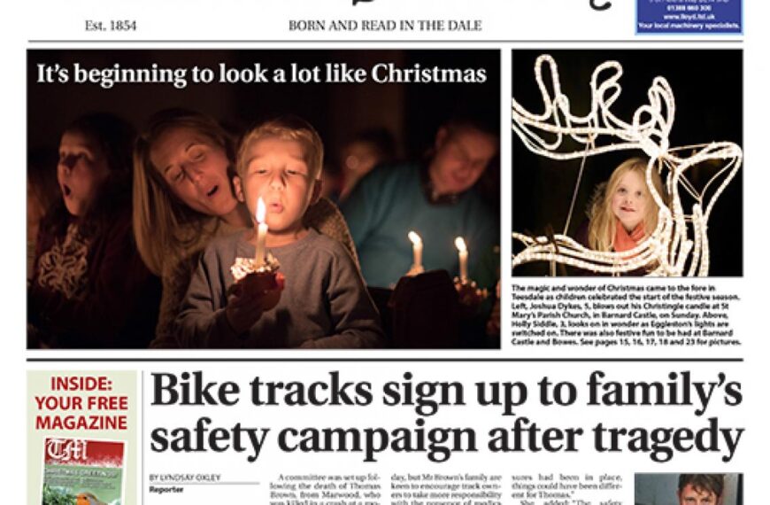 This week’s Teesdale Mercury includes&hellip;
