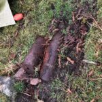 Bomb disposal team removes WW2 shells from…