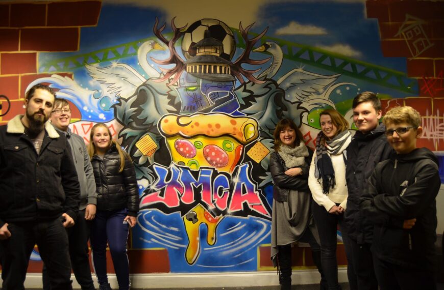 YMCA’s Barnard Castle mural includes…