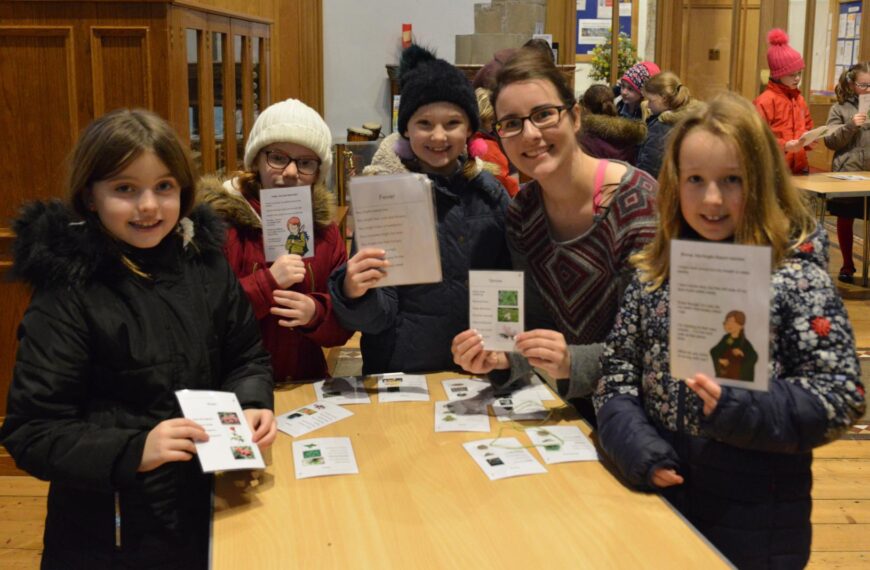 Children sign up for history project – and help raise funds for church repairs