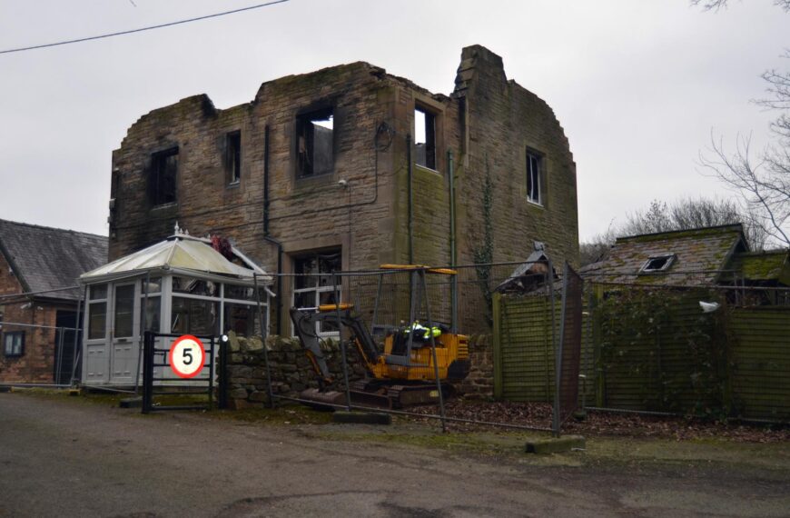 Burnt-out site to be torn&hellip;