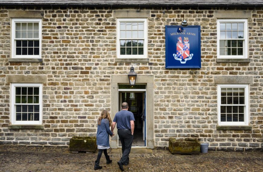 Villagers cheer as Milbank Arms,&hellip;