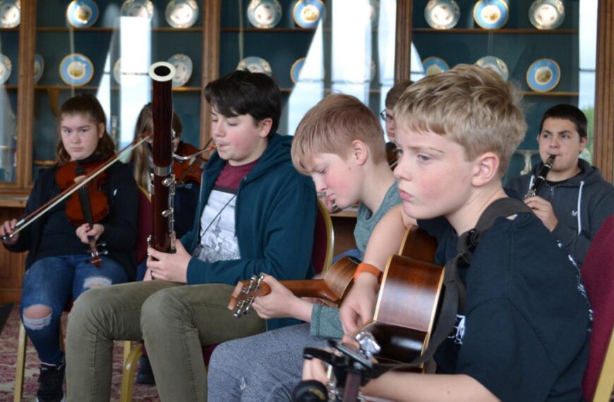 Musicians tune up for show&hellip;