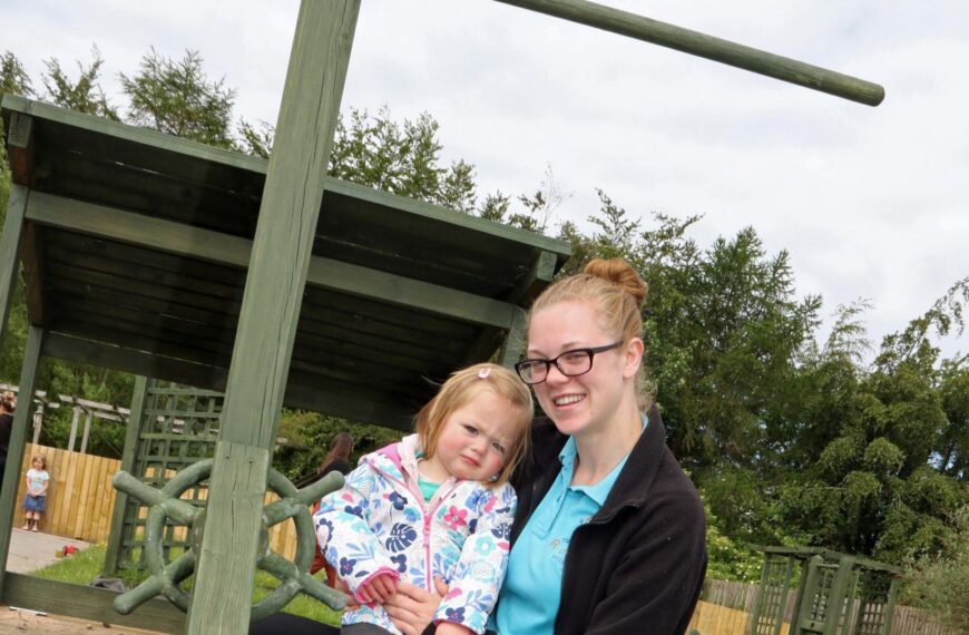 Students refurbish nursery’s play areas