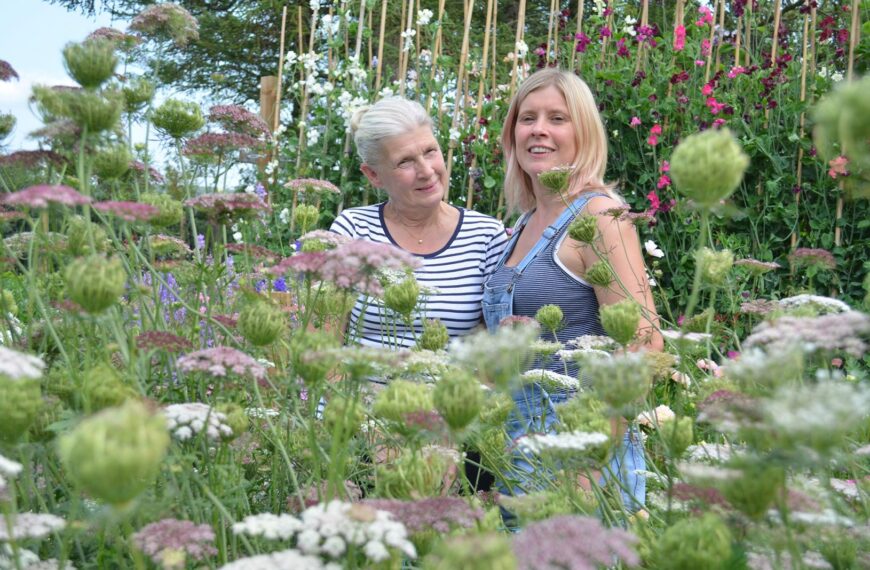 In the pink after mum…