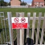 Upset over ‘no ball games’ sign at&hellip;