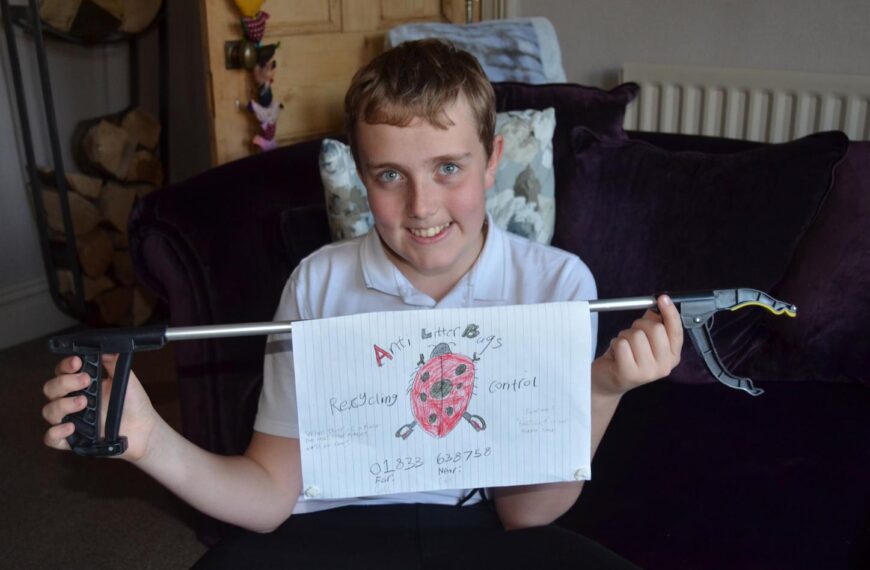 Teenage litter picker organises clean-up&hellip;