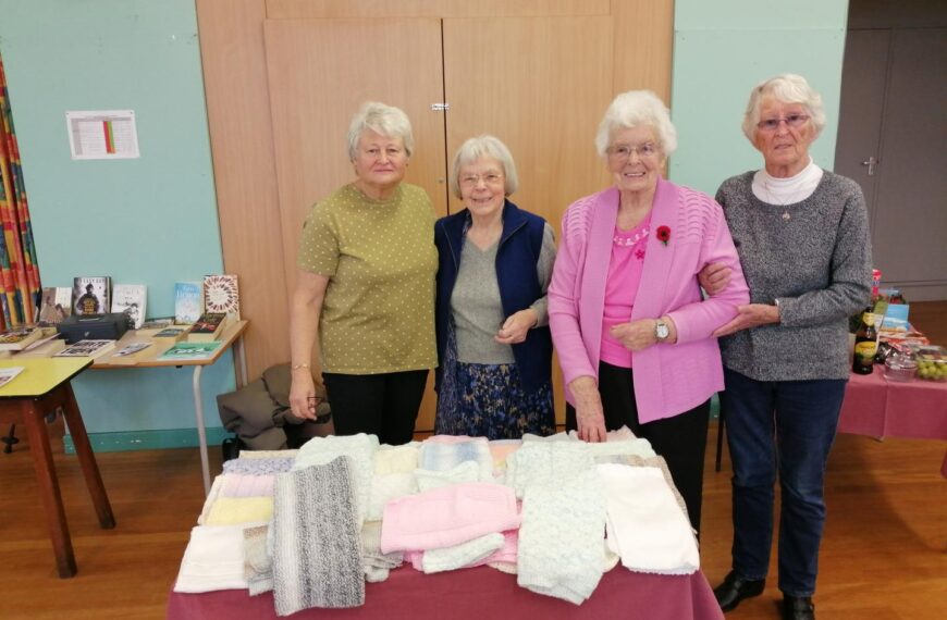 Knitters keep new-born babies warm