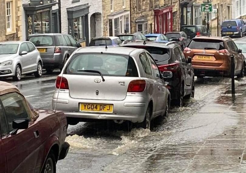 Raw sewage gushed down the…