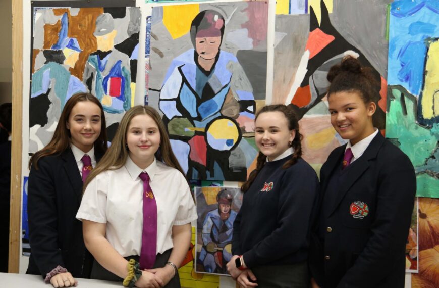 Students inspired by under-threat mural