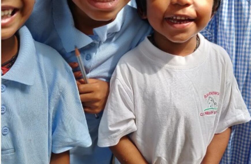 School clothes go to India