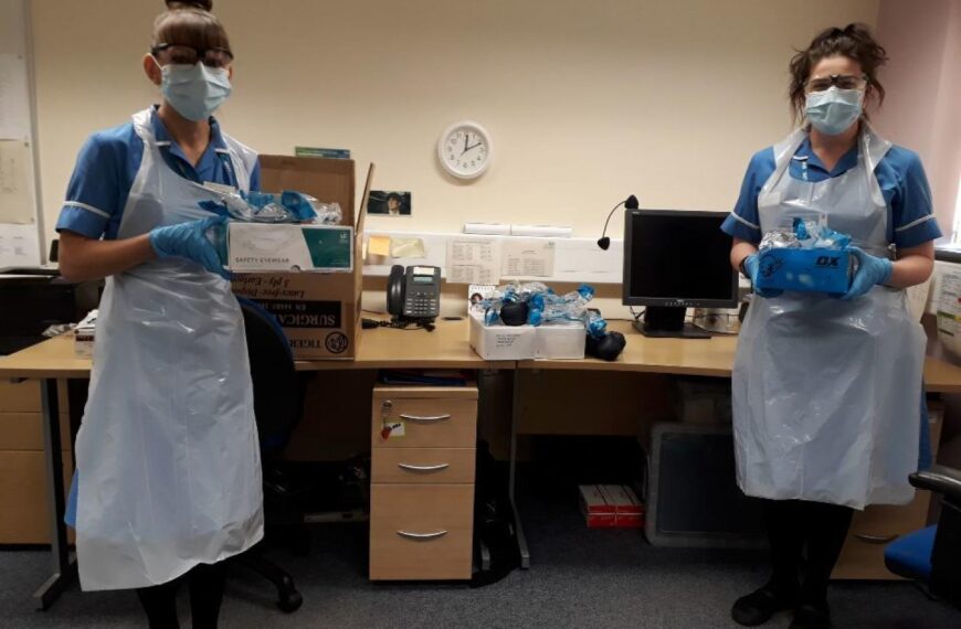 Gamekeepers donate their safety glasses
