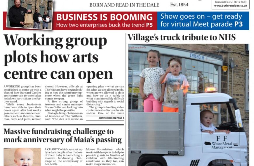 Making the news in this…