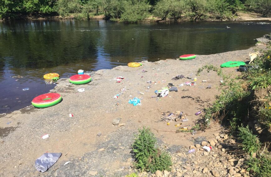 Visitors to dale beauty spot…