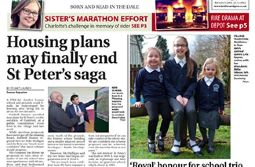 This week’s Teesdale Mercury includes&hellip;