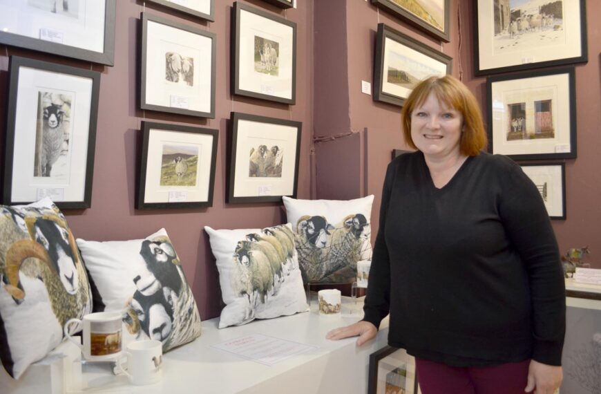 Sandra draws her inspiration from the dales and moorland