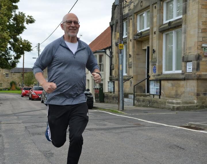 Les, 69, to run 100…