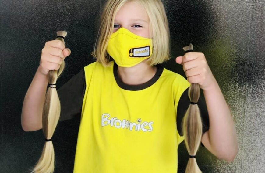 Lucy’s first proper cut nets £1,100 for cancer
