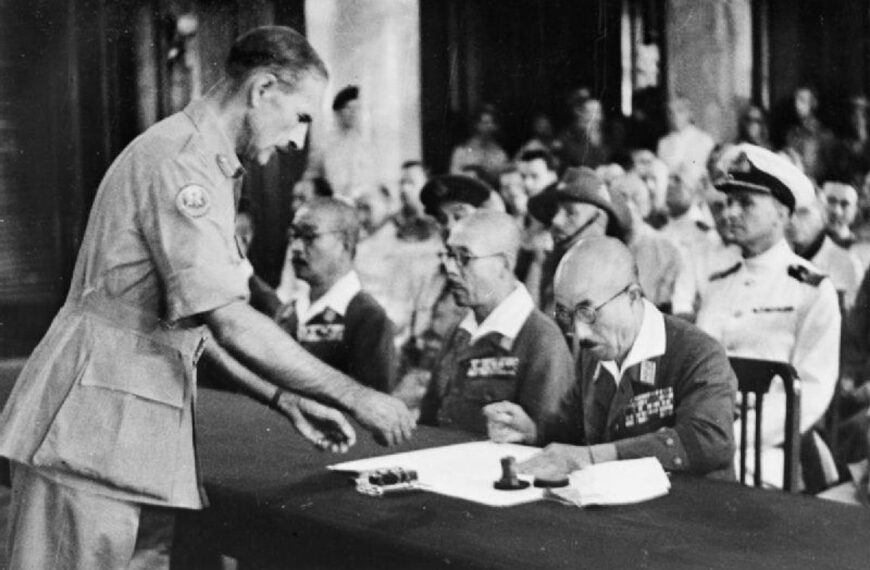 My dad was there when the Japanese signed for peace’