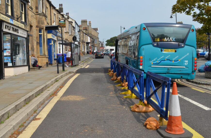 Build-out bus stop’ gives driver the hump