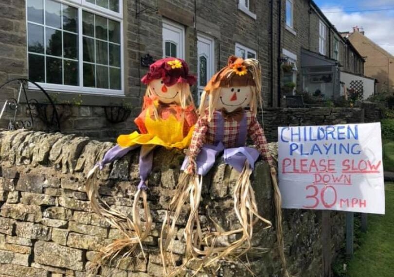 Scarecrows keep the hoppings spirit alive