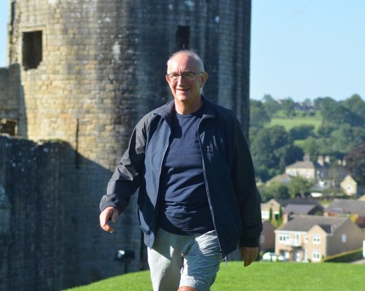 Peter puts in the leg work for cancer research