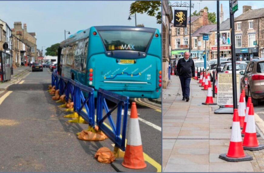 Covid cones and road hump&hellip;