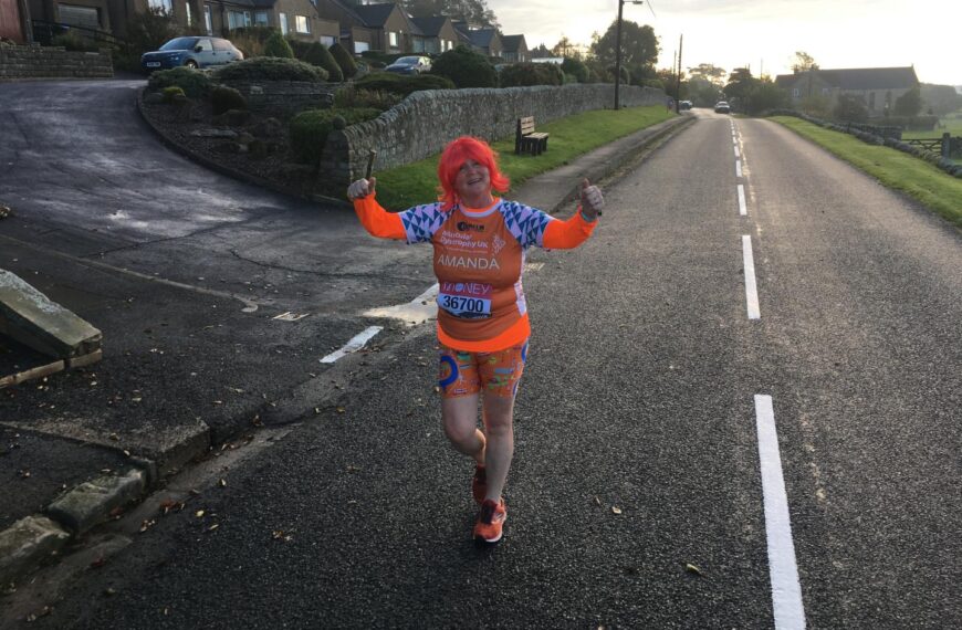 Incredible’ support for Amanda’s marathon…