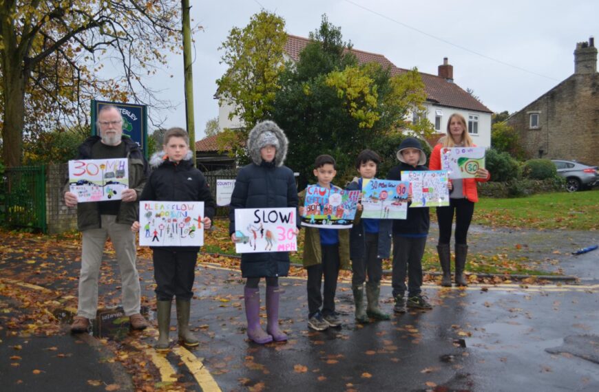 Children join residents in plea for 20mph Hamsterley speed limit