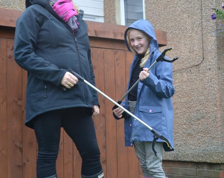 Phoebe inspires half term litter pick to clean up town