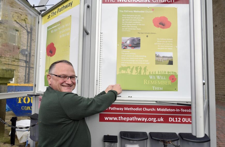 Moving posters honour village’s fallen…