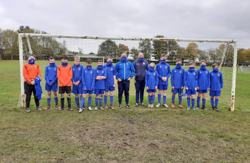 Sponsorship helps junior footballers face up to Covid measures