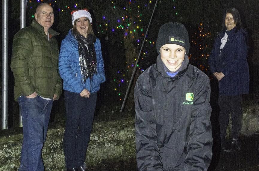 Doorstep celebration as Bowes lights…