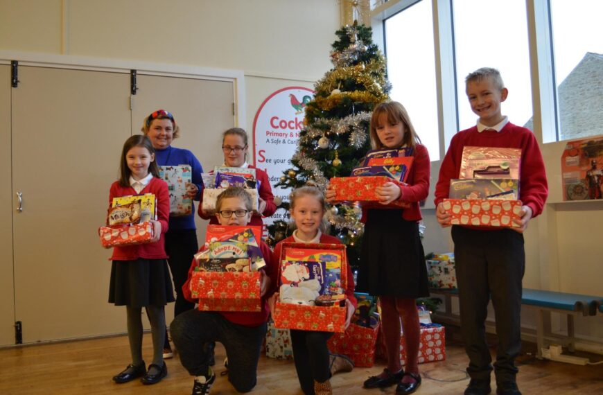 Kind-hearted Cockfield kids collect goods…