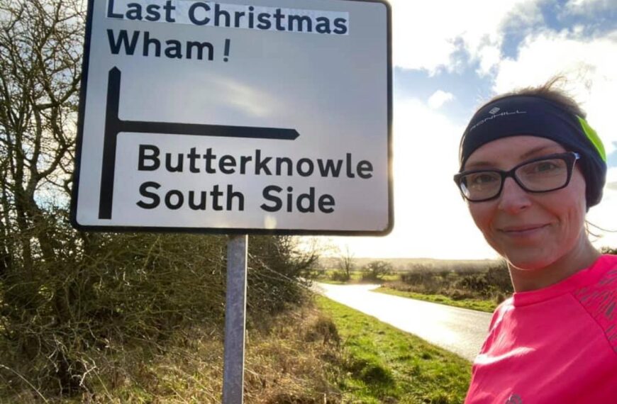 Cheeky sign brings cheer