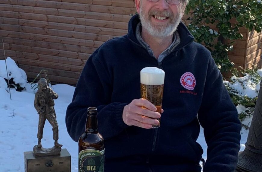 Dale brewer raises a glass…
