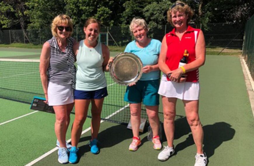 Keen competition as tennis club…