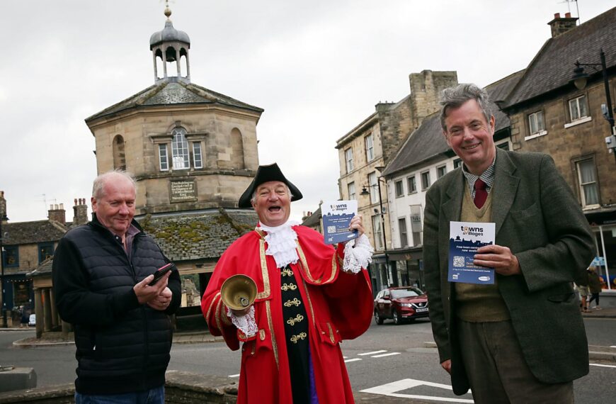 Town crier announces latest technology&hellip;