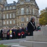 Barney pays tribute to those who fell…