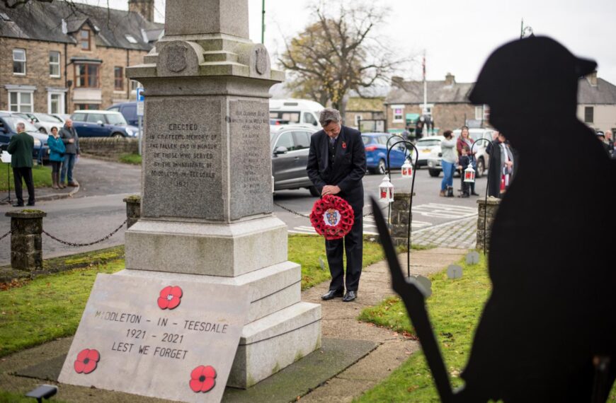 Villagers mark Middleton-in-Teesdale’s memorial