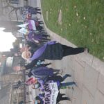 Pensioner protestor makes her point to PM