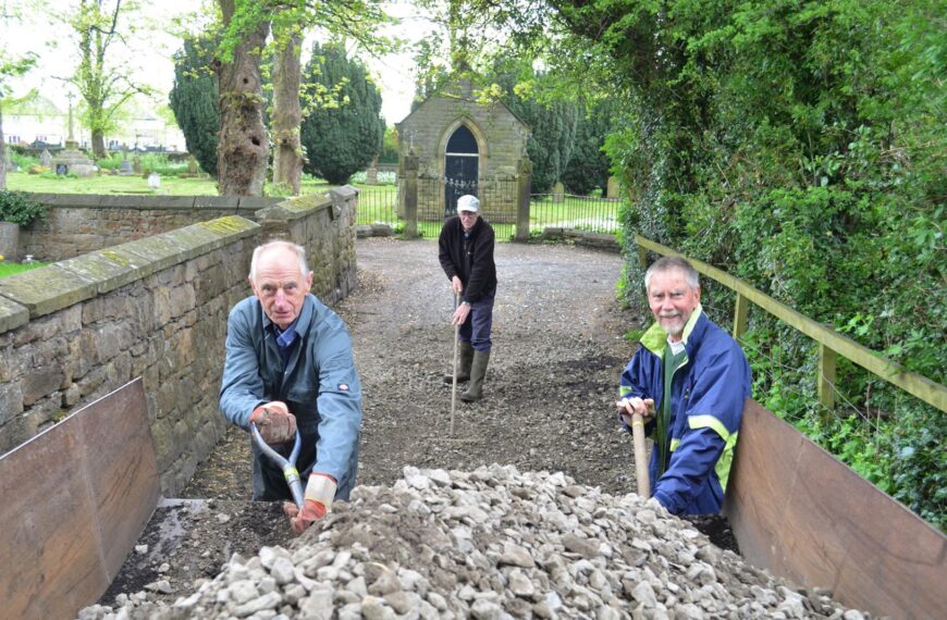 Volunteers help repair track to&hellip;