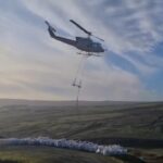Heather cut to regenerate peat moors