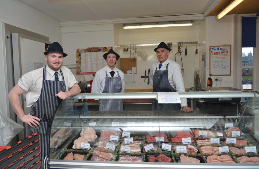 Sadness as butcher moves out…