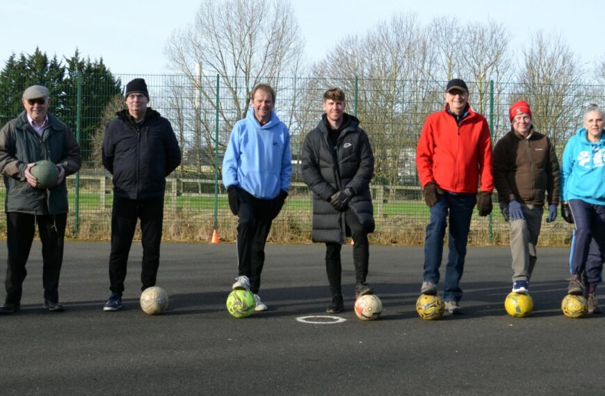 Walking football kicks off at…