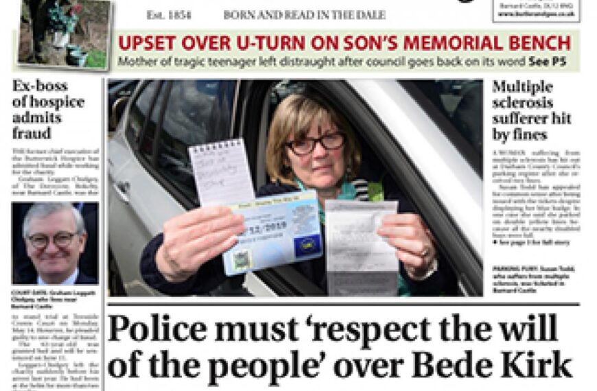This week’s 48-page Teesdale Mercury&hellip;