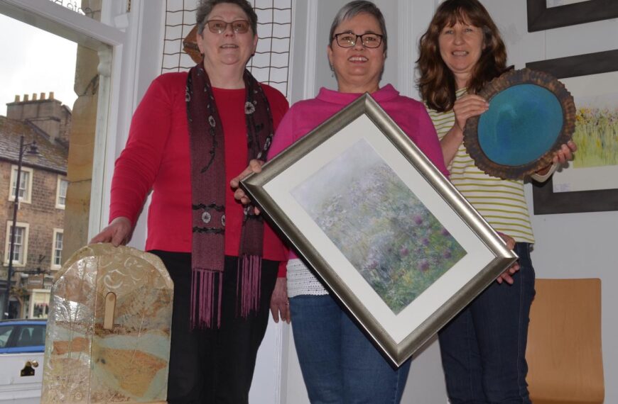 Artistic friends put work on…