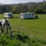 Travellers moved on after illegally setting up…