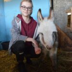 Crowds flock to meet miniature donkey Lorenzo