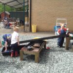 Everyone mucks in to clean up outdoor…